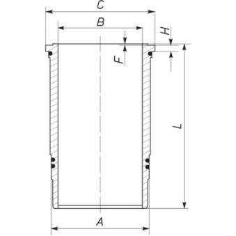 Chemise de cylindre MAHLE 439 WN 02 01