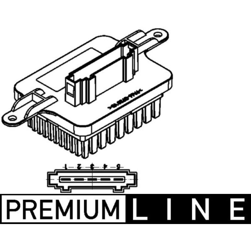 Régulateur, pulseur d'air habitacle MAHLE ABR 59 000P - Visuel 1