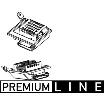 Résistance, pulseur d'air habitacle MAHLE ABR 86 000P