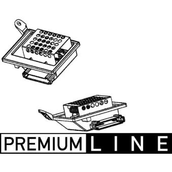 Résistance, pulseur d'air habitacle MAHLE ABR 87 000P