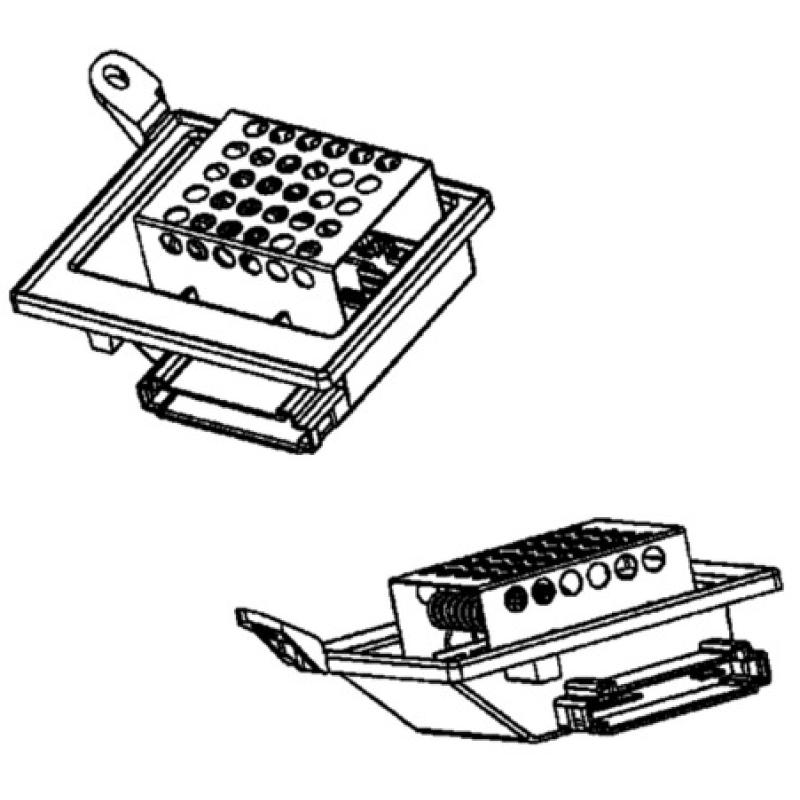 Résistance, pulseur d'air habitacle MAHLE ABR 87 000P - Visuel 2
