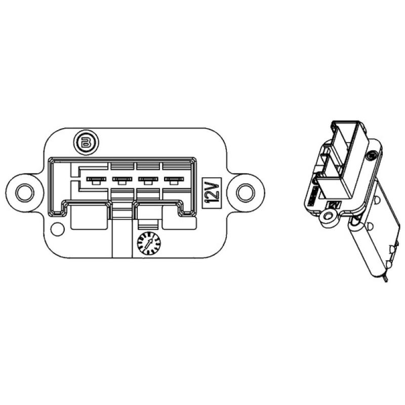Résistance, pulseur d'air habitacle MAHLE ABR 88 000P - Visuel 2