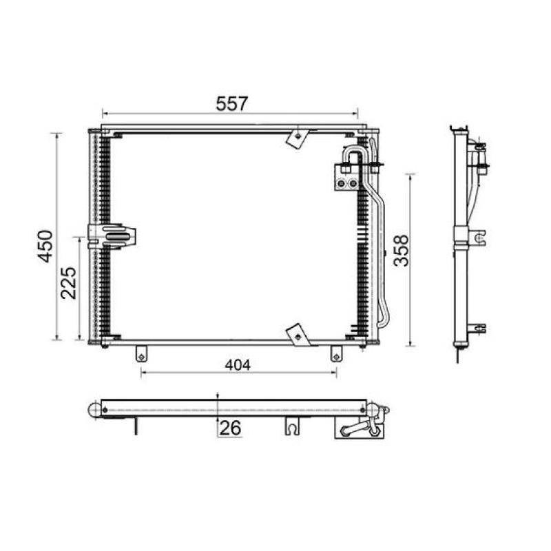 Condenseur, climatisation MAHLE AC 148 000S - Visuel 1
