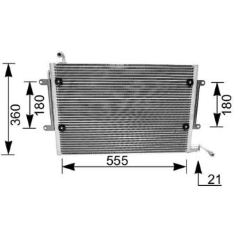 Condenseur, climatisation MAHLE AC 172 000S