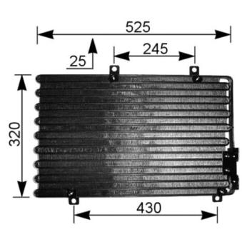 Condenseur, climatisation MAHLE AC 195 000S