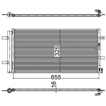 Condenseur, climatisation MAHLE AC 2 000S
