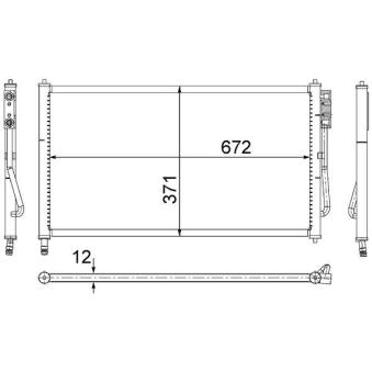 Condenseur, climatisation MAHLE AC 218 000S