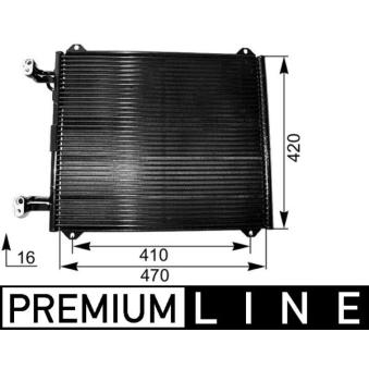 Condenseur, climatisation MAHLE AC 251 000P