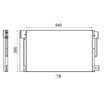 Condenseur, climatisation MAHLE AC 367 000S