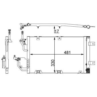 Condenseur, climatisation MAHLE AC 400 000S