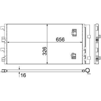 Condenseur, climatisation MAHLE AC 724 000S