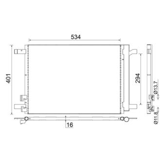 Condenseur, climatisation MAHLE AC 772 000S