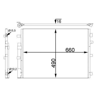 Condenseur, climatisation MAHLE AC 773 000S