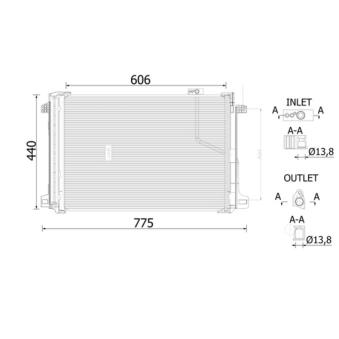 Condenseur, climatisation MAHLE AC 786 000S