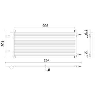 Condenseur, climatisation MAHLE AC 902 000P