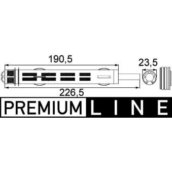 Filtre déshydratant, climatisation MAHLE AD 185 000P