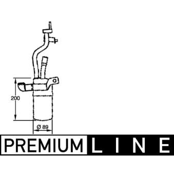Filtre déshydratant, climatisation MAHLE