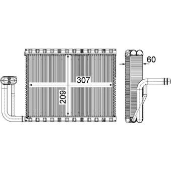 Evaporateur climatisation MAHLE AE 104 000P
