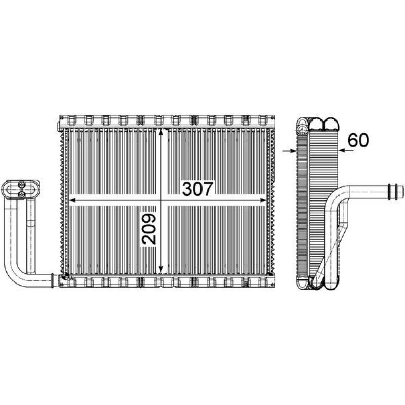 Evaporateur climatisation MAHLE AE 104 000P - Visuel 1