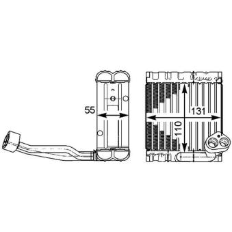 Evaporateur climatisation MAHLE AE 115 000P