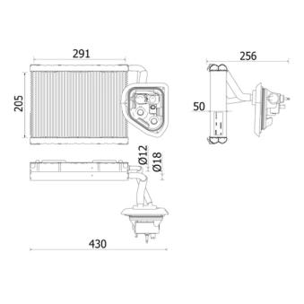 Evaporateur climatisation MAHLE AE 159 000P