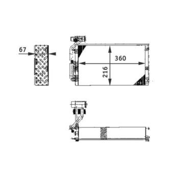 Evaporateur climatisation MAHLE AE 61 000P