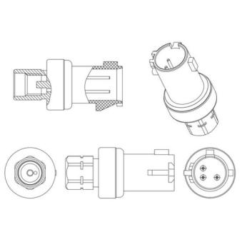 Pressostat, climatisation MAHLE ASE 6 000P