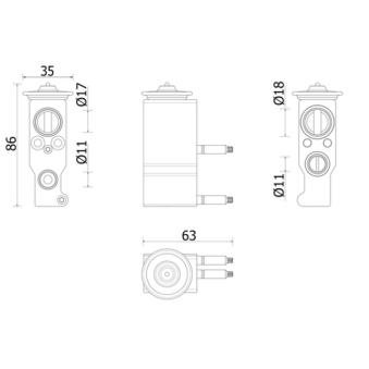 Détendeur, climatisation MAHLE AVE 143 000P