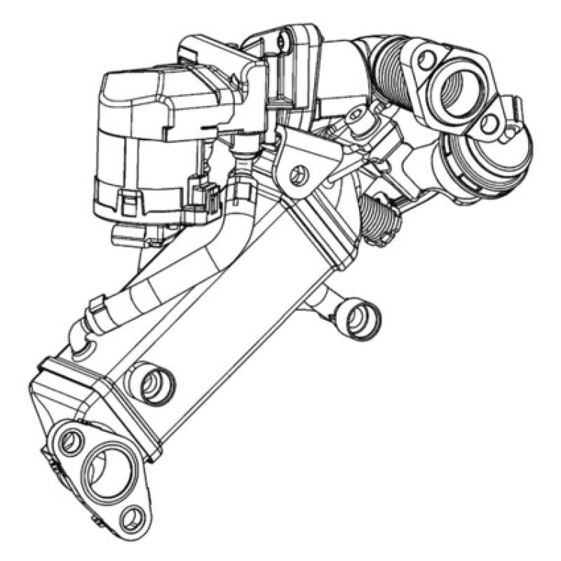 Radiateur, réaspiration des gaz d'échappement MAHLE CE 11 000P - Visuel 2