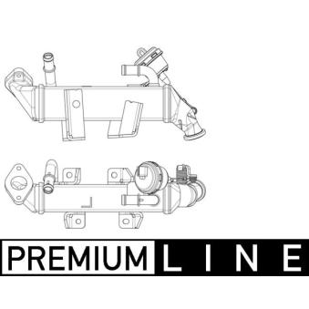Radiateur, réaspiration des gaz d'échappement MAHLE CE 19 000P