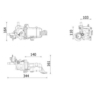 Radiateur, réaspiration des gaz d'échappement MAHLE
