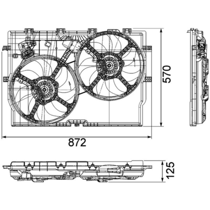 Ventilateur, refroidissement du moteur MAHLE CFF 193 000P - Visuel 1