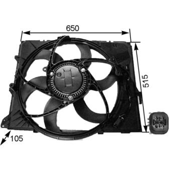 Ventilateur, refroidissement du moteur MAHLE CFF 264 000S