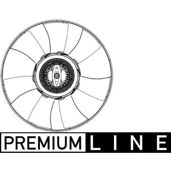 Ventilateur, refroidissement du moteur MAHLE CFF 493 000P