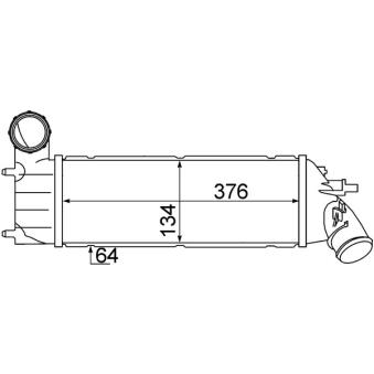Intercooler, échangeur MAHLE CI 340 000S