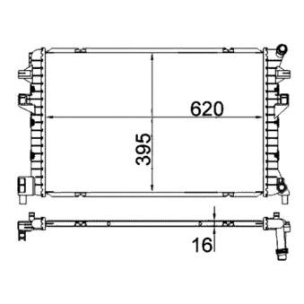 Radiateur basse température, intercooler MAHLE CIR 34 000S