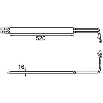 Radiateur d'huile, direction MAHLE CLC 103 000P
