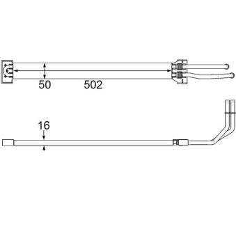 Radiateur d'huile, direction MAHLE CLC 109 000P