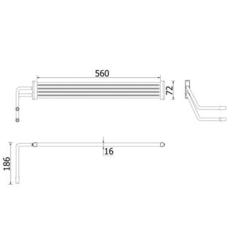 Radiateur d'huile, direction MAHLE CLC 93 000P