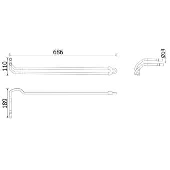 Radiateur d'huile, direction MAHLE CLC 95 000P