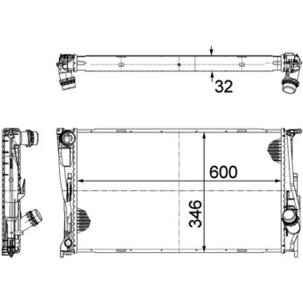 Radiateur, refroidissement du moteur MAHLE