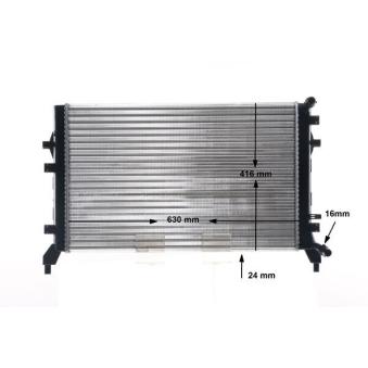 Radiateur, refroidissement du moteur MAHLE CR 1382 000S