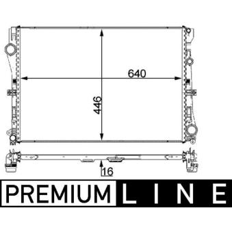 Radiateur, refroidissement du moteur MAHLE CR 2100 000P