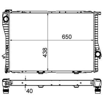 Radiateur, refroidissement du moteur MAHLE CR 295 000S