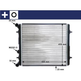 Radiateur, refroidissement du moteur MAHLE