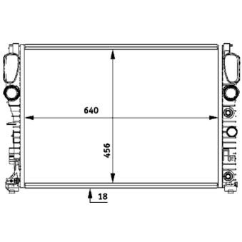 Radiateur, refroidissement du moteur MAHLE CR 512 000S