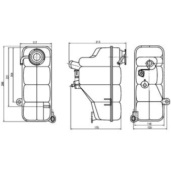 Vase d'expansion, liquide de refroidissement MAHLE