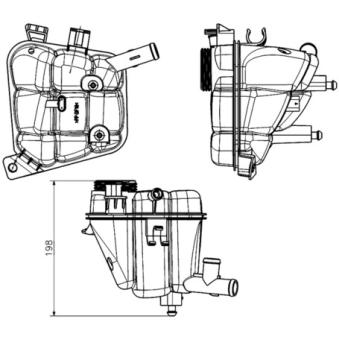 Vase d'expansion, liquide de refroidissement MAHLE CRT 231 000S