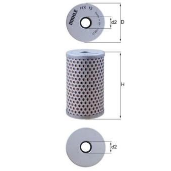 Filtre hydraulique, direction MAHLE HX 15