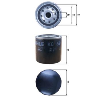 Filtre à carburant MAHLE